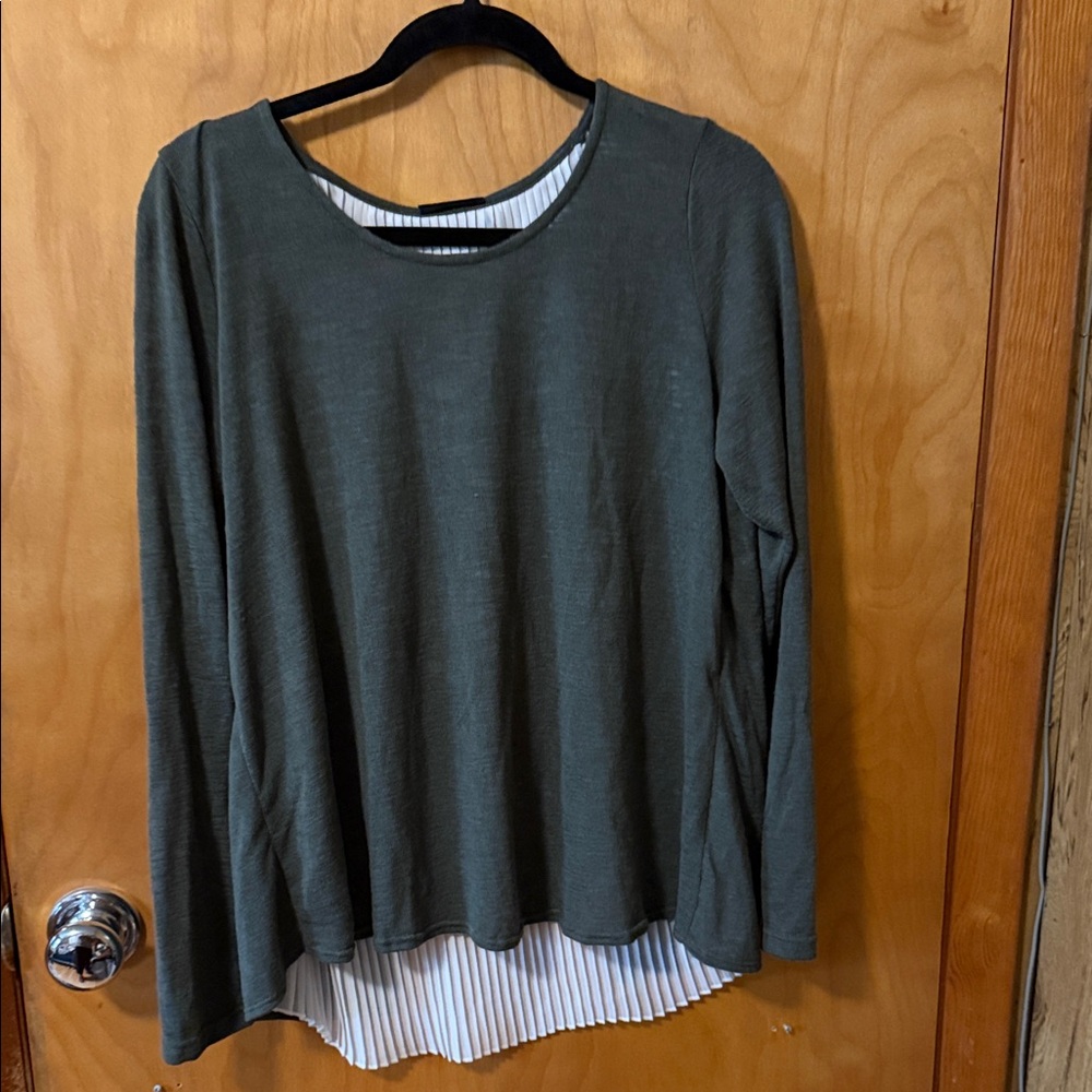 W5 Olive Green Long Sleeve Tunic